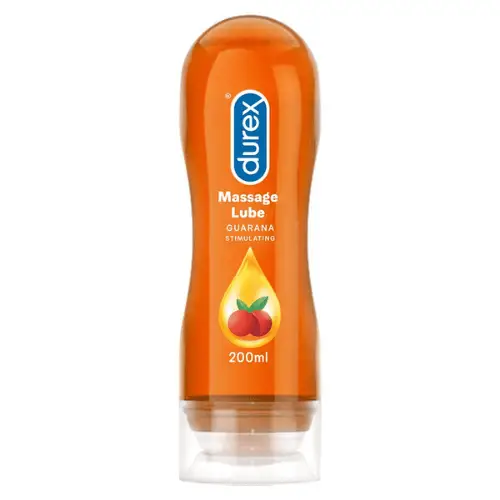 Durex Play Massage Stimulating Intimate Lube - 200ml Massage Gel with Arousing Guarana