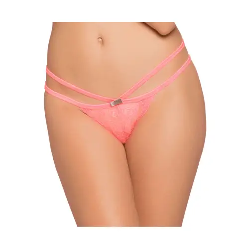 Erotic two laced pink panty type