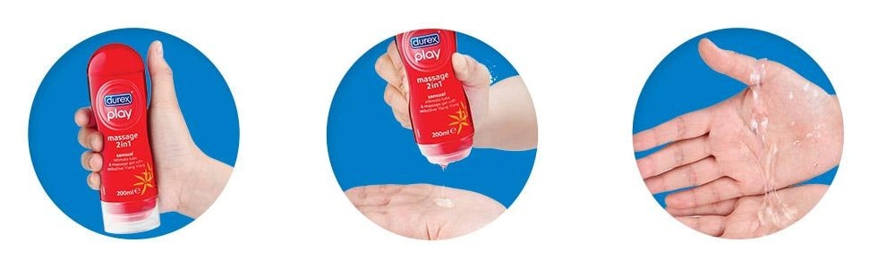 How to use durex massage gel