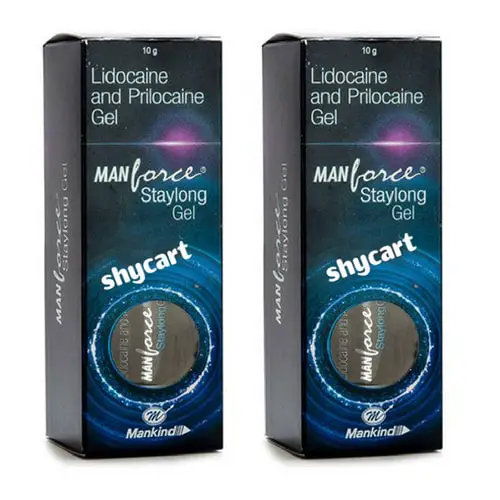 Manforce Staylong Gel Pack of 2 - 8g Each - 6 to 8 Minutes delay